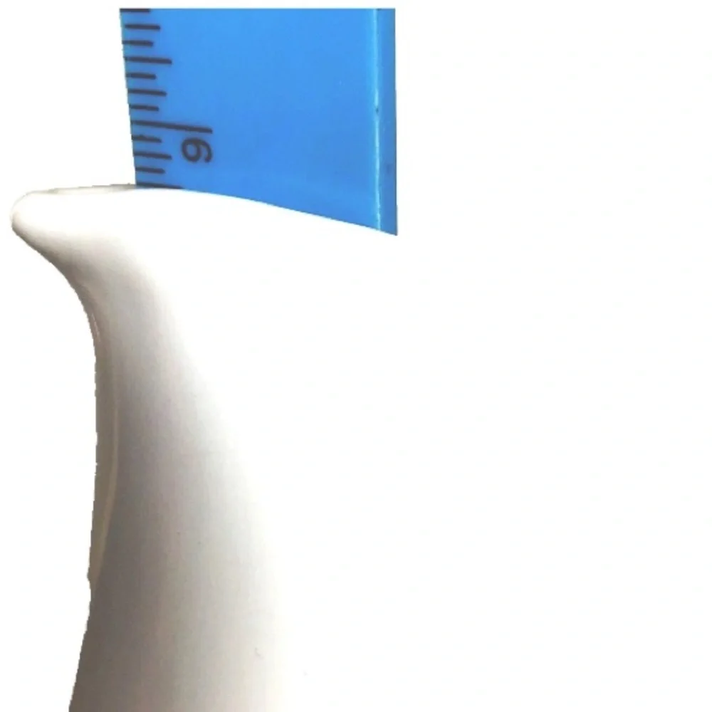 Dansk White Ceramic Pitcher Brown Handle Made in Portugal by Jens Quistgaard